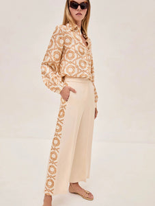 ALEXIS - Luzon Pant - Ivory/Orange