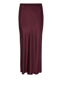 ANINE BING - Bar Silk Skirt - Bordeaux