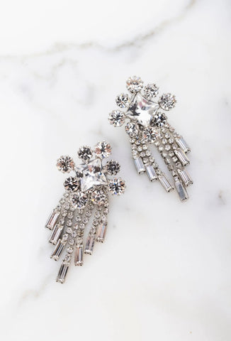 Elizabeth Cole - Mariaiah Earrings - Crystal