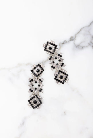 Elizabeth Cole - Stacey Earrings - Checkerboard