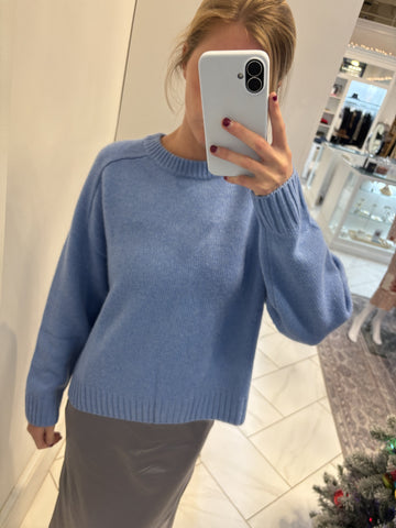 NAADAM - Super Luxe Crewneck Sweater - Sky Heather