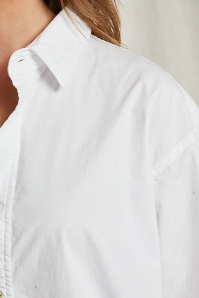 Perfect White Tee - James Button Down - White