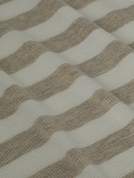 L'AGENCE - Lucille Striped Boatneck - Ivory/Marble Stripe