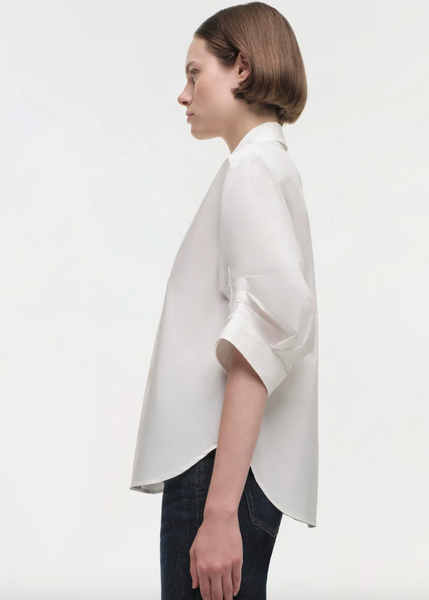 SIMKHAI - Gemma Three Quarter Sleeve Shirt - White