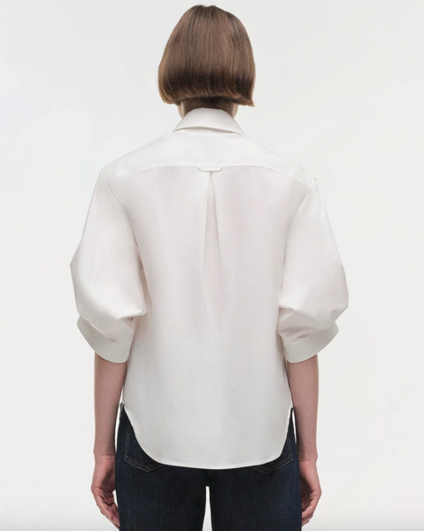 SIMKHAI - Gemma Three Quarter Sleeve Shirt - White