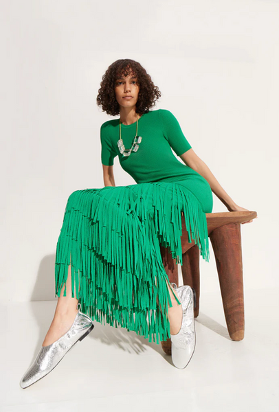 SIMON MILLER - Za Za Fringe Dress - Jade