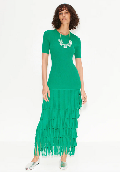 SIMON MILLER - Za Za Fringe Dress - Jade