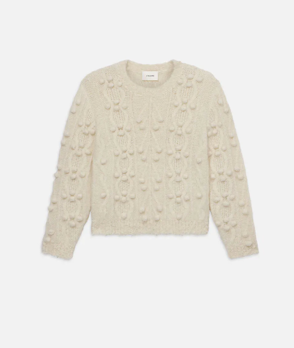 FRAME - Popcorn Pullover - Cream