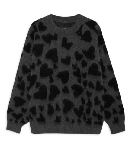 ANINE BING - Sydney Heart Sweater - Hearts