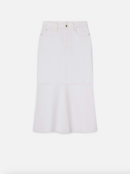 FRAME - The Flounce Skirt - Au Natural Clean