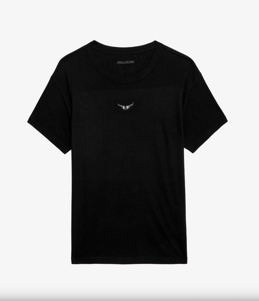 ZADIG&VOLTAIRE - Marta Diamante Wings T-Shirt - Noir