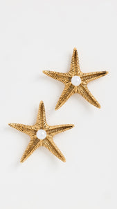 Elizabeth Cole - Seastar Earrings - Gold